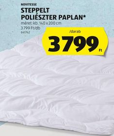 NOVITESSE STEPPELT POLIÉSZTER PAPLAN* – Aldi