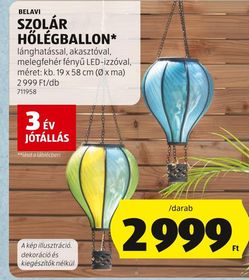 BELAVI SZOLÁR HŐLÉGBALLON* – Aldi