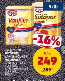 DR. OETKER SÜTŐPOR, VANILLINCUKOR MULTIPACK – Penny