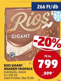 Rios RIOS GIGANT JÉGKRÉM TRIOPACK – Penny