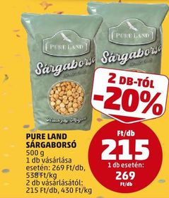 Pure Land PURE LAND SÁRGABORSÓ – Penny