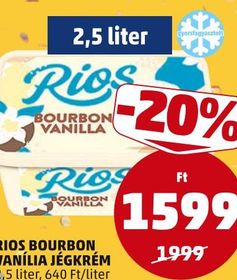 Rios RIOS BOURBON VANÍLIA JÉGKRÉM – Penny