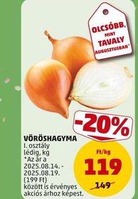 VÖRÖSHAGYMA – Penny
