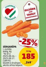 SÁRGARÉPA – Penny