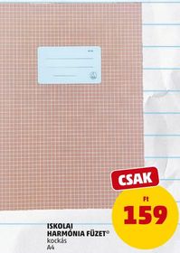 ISKOLAI HARMÓNIA FÜZET* – Penny