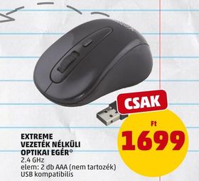 Extreme EXTREME VEZETÉK NÉLKÜLI OPTIKAI EGÉR – Penny