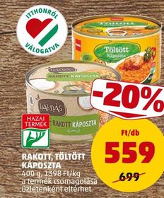 Dárdás RAKOTT, TÖLTÖTT KÁPOSZTA – Penny