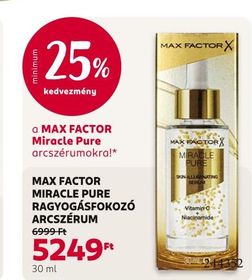 MAX FACTOR MIRACLE PURE RAGYOGÁSFOKOZÓ ARCSZÉRUM – Rossmann