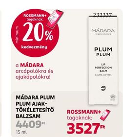 MÁDARA PLUM PLUM AJAK-TÖKÉLETESÍTŐ BALZSAM – Rossmann