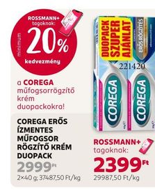 Corega COREGA ERŐS ÍZMENTES MŰFOGSOR RÖGZÍTŐ KRÉM DUOPACK – Rossmann