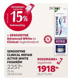 Sensodyne SENSODYNE CLINICAL REPAIR ACTIVE WHITE FOGKRÉM – Rossmann