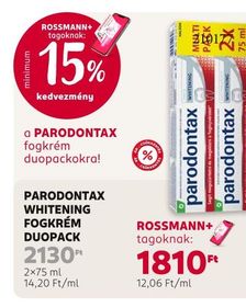 Parodontax PARODONTAX WHITENING FOGKRÉM DUOPACK – Rossmann