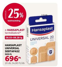 Hansaplast HANSAPLAST UNIVERSAL SEBTAPASZ – Rossmann