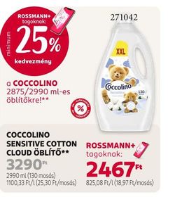Coccolino COCCOLINO SENSITIVE COTTON CLOUD ÖBLÍTŐ** – Rossmann