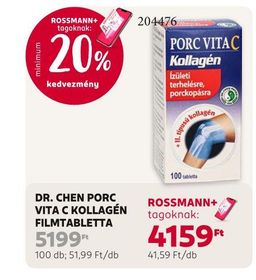 DR. CHEN PORC VITA C KOLLAGÉN FILMTABLETTA – Rossmann