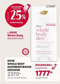 DOVE WHOLE BODY RASPBERRY&ROSE DEZODOR – Rossmann