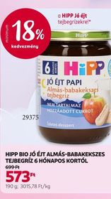 HiPP HIPP BIO JÓ ÉJT ALMÁS-BABAKEKSZES TEJBEGRÍZ 6 HÓNAPOS KORTÓL – Rossmann