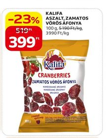 KALIFA ASZALT, ZAMATOS VÖRÖS ÁFONYA – Auchan