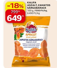 KALIFA ASZALT, ZAMATOS SÁRGABARACK – Auchan