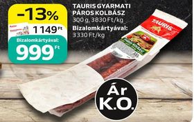 TAURIS GYARMATI PÁROS KOLBÁSZ – Auchan