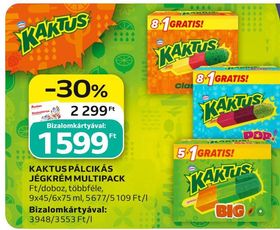 Kaktus KAKTUS PÁLCIKÁS JÉGKRÉM MULTIPACK – Auchan