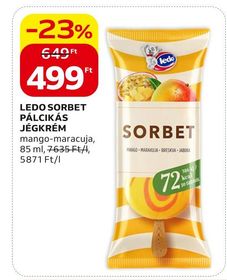 Ledo LEDO SORBET PÁLCIKÁS JÉGKRÉM – Auchan