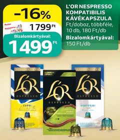 L'OR NESPRESSO KOMPATIBILIS KÁVÉKAPSZULA – Auchan