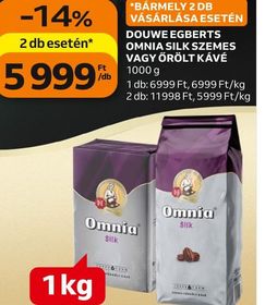 Douwe Egberts DOUWE EGBERTS OMNIA SILK SZEMES VAGY ŐRÖLT KÁVÉ – Auchan