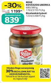 Rege REGE KOVÁSZOS UBORKA – Auchan