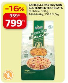 SAM MILLS PASTA D'ORO GLUTÉNMENTES TÉSZTA – Auchan