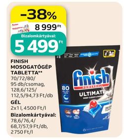 Finish FINISH MOSOGATÓGÉP TABLETTA** – Auchan
