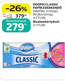 Ooops! OOOPS! CLASSIC PAPÍR ZSEBKENDŐ – Auchan