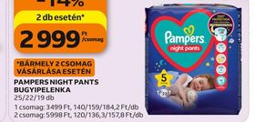 Pampers PAMPERS NIGHT PANTS BUGYIPELENKA – Auchan