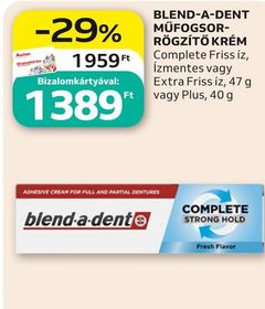 Blend-a-dent BLEND-A-DENT MŰFOGSOR-RÖGZÍTŐ KRÉM – Auchan