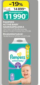 Pampers PAMPERS ACTIVE BABY NADRÁGPELENKA – Auchan