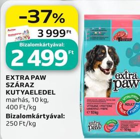 EXTRA PAW SZÁRAZ KUTYAELEDEL – Auchan