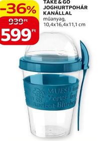 TAKE & GO JOGHURTPOHÁR KANÁLLAL – Auchan
