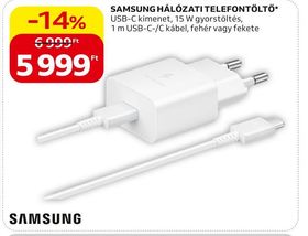 SAMSUNG HÁLÓZATI TELEFONTÖLTŐ – Auchan