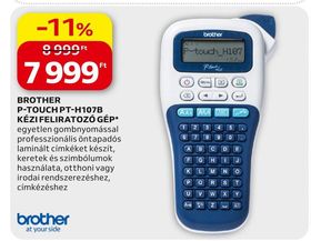 brother BROTHER P-TOUCH PT-H107B KÉZI FELIRATOZÓ GÉP – Auchan