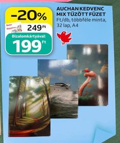 Auchan Kedvenc AUCHAN KEDVENC MIX TŰZÖTT FÜZET – Auchan