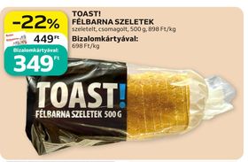Toast! TOAST! FÉLBARNA SZELETEK – Auchan