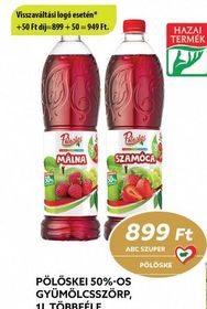Pölöskei PÖLÖSKEI 50%-OS GYÜMÖLCSSZÖRP – Coop