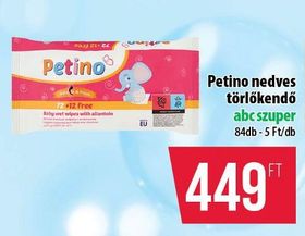 Petino nedves törlőkendő – Coop