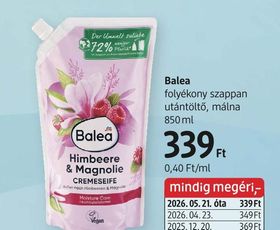Balea folyékony szappan utántöltő, málna – dm