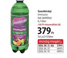 Szentkirályi Immuno ital (kétféle) – dm