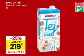SPAR UHT tej – Spar