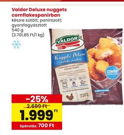 Valdor Deluxe nuggets cornflakespanírban – Spar