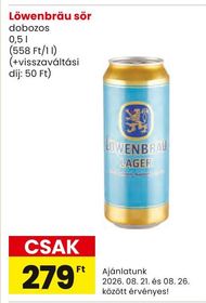 Löwenbräu sör – Spar