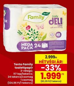 Tento Family toalettpapír – Spar