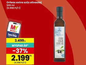 Orfeas extra szűz olívaolaj – Spar